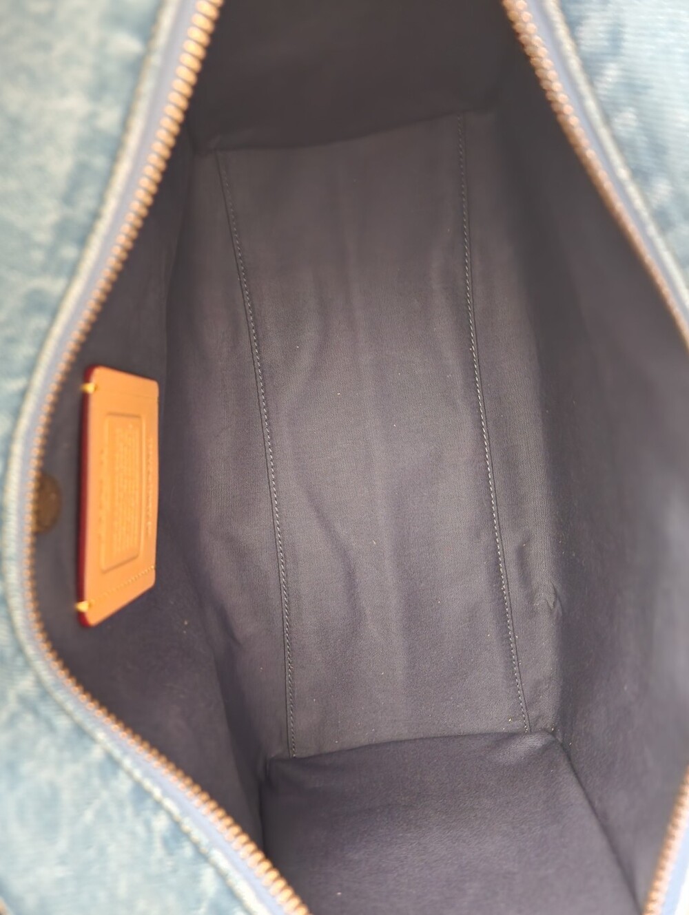 Coach Denim Cargo Tote - Picture 6 of 7